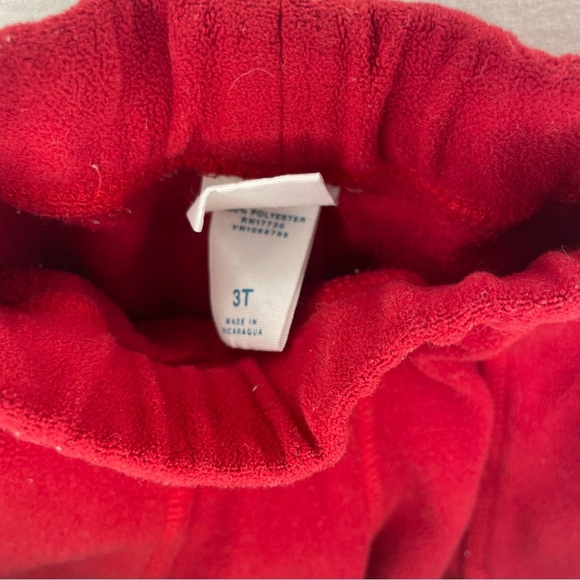 Red Joggers with Elastic Waistband and Loose Fit - Picture 4 of 6